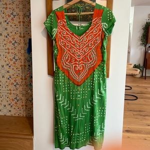 Green and Orange Women's Top